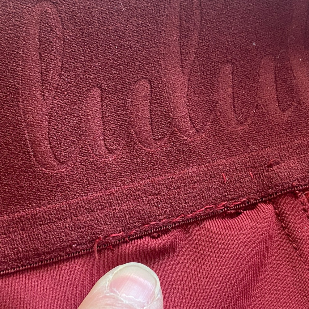 Lululemon Box it Out Tights/Leggings /w Pockets Size 8 Dot Confirmed Deep Rouge - Picture 11 of 11